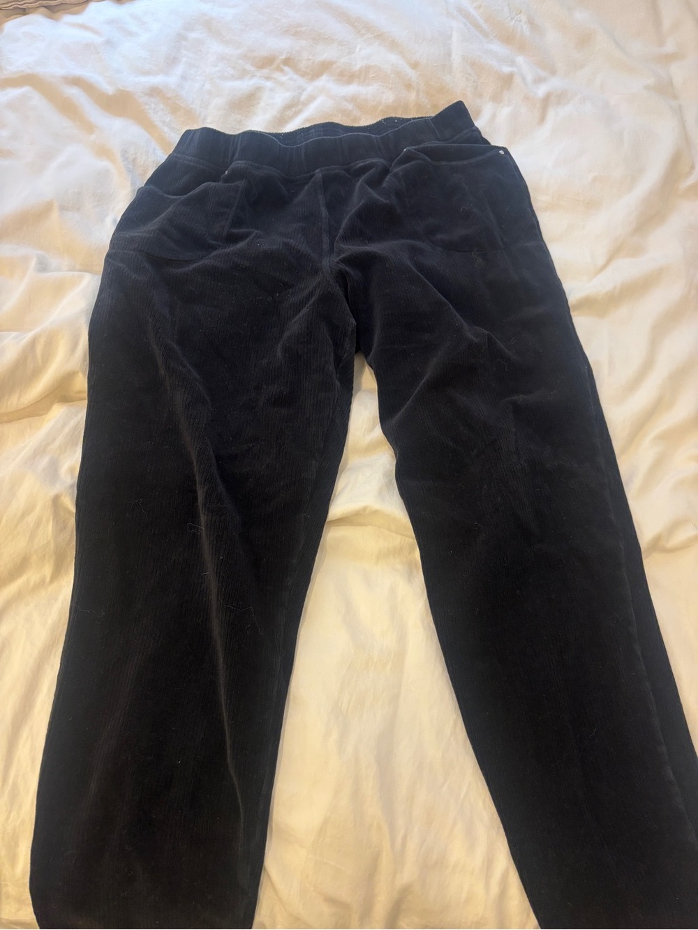 Quacker Factory Black Corduroy Pull-On Pants